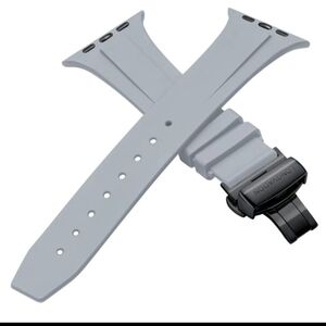 Smartwatch Band Apple 1-9 Ultra 1 & 2 Sports Athletic Rubber Smart Watch Bands